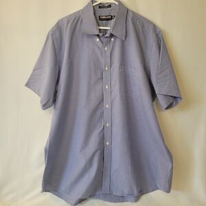 Kirkland Signature Men's Checkered Blue Shirt